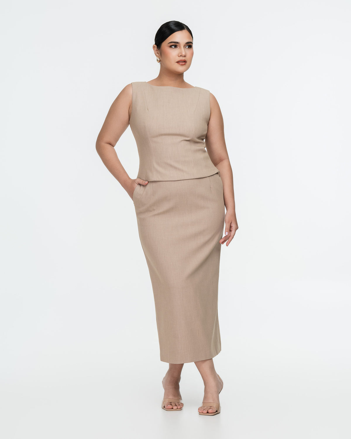 Yvette High-Waist Pencil Skirt