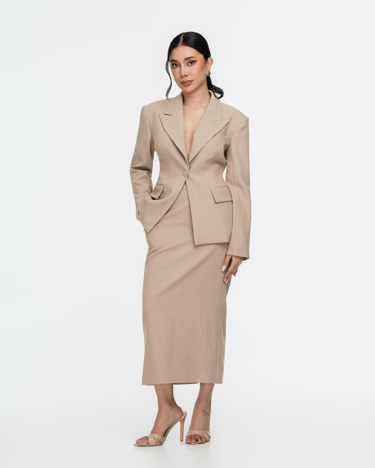 Yvette High-Waist Pencil Skirt
