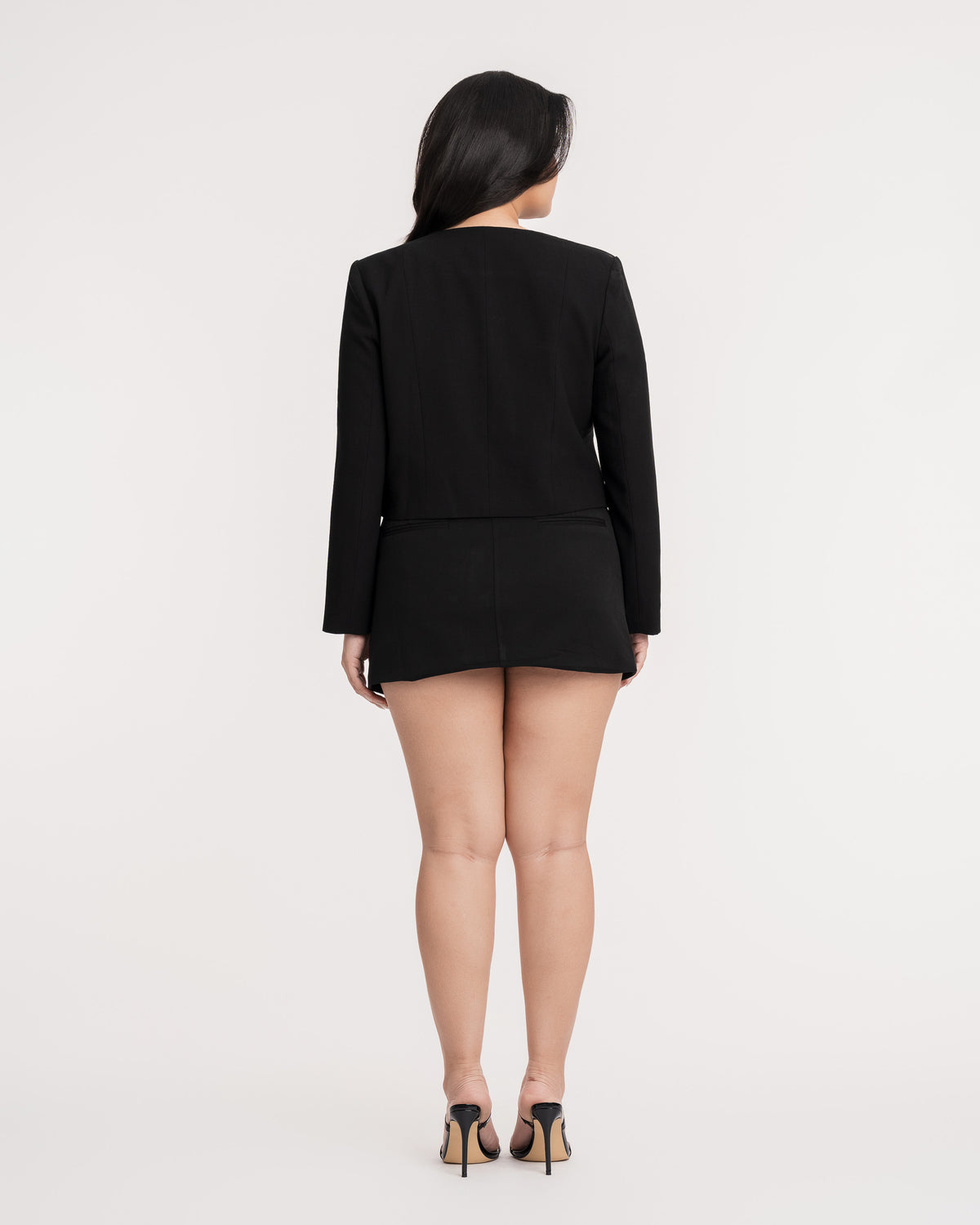 Sienna Cropped V-Neck Jacket