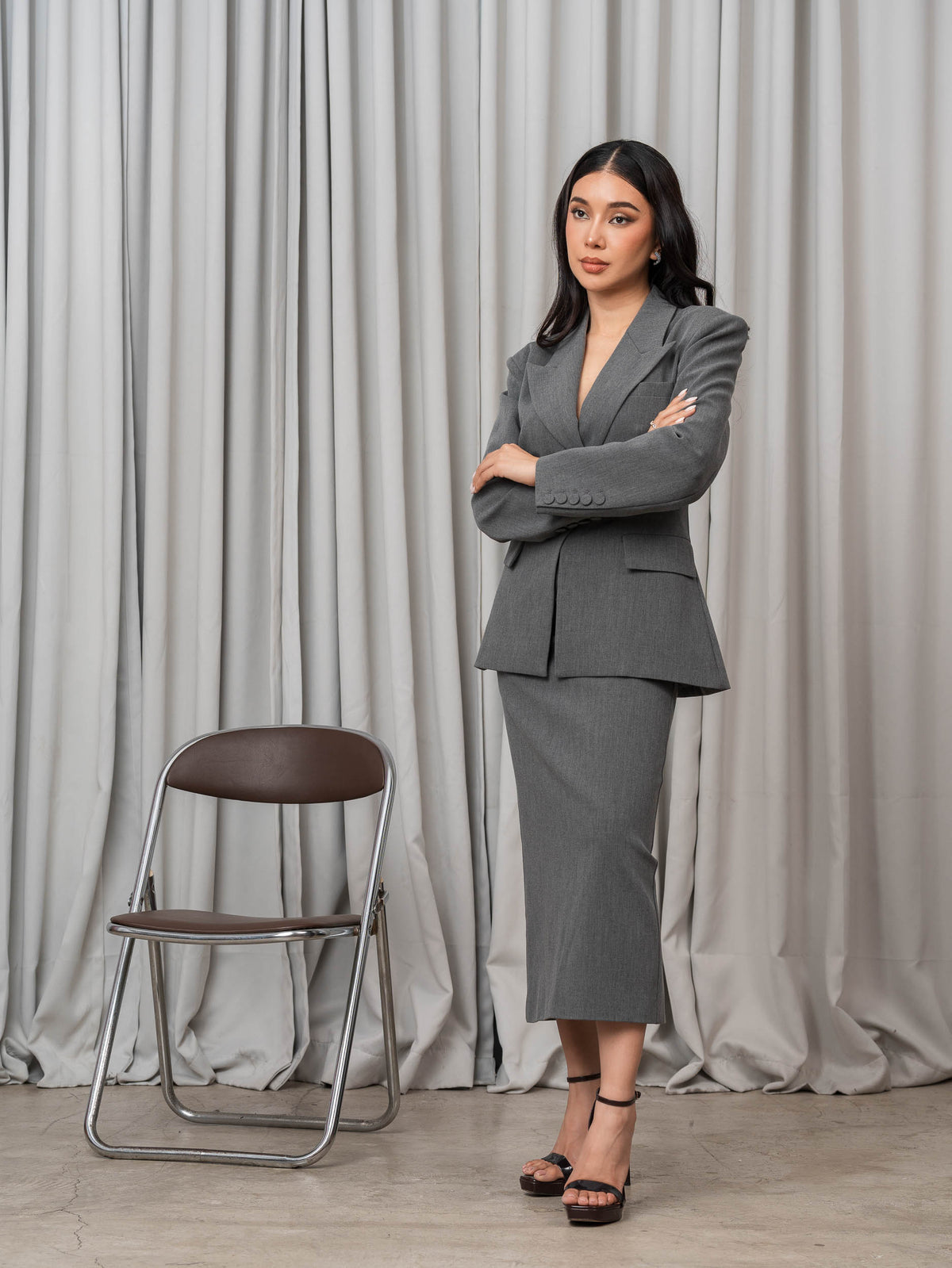 Yvette High-Waist Pencil Skirt
