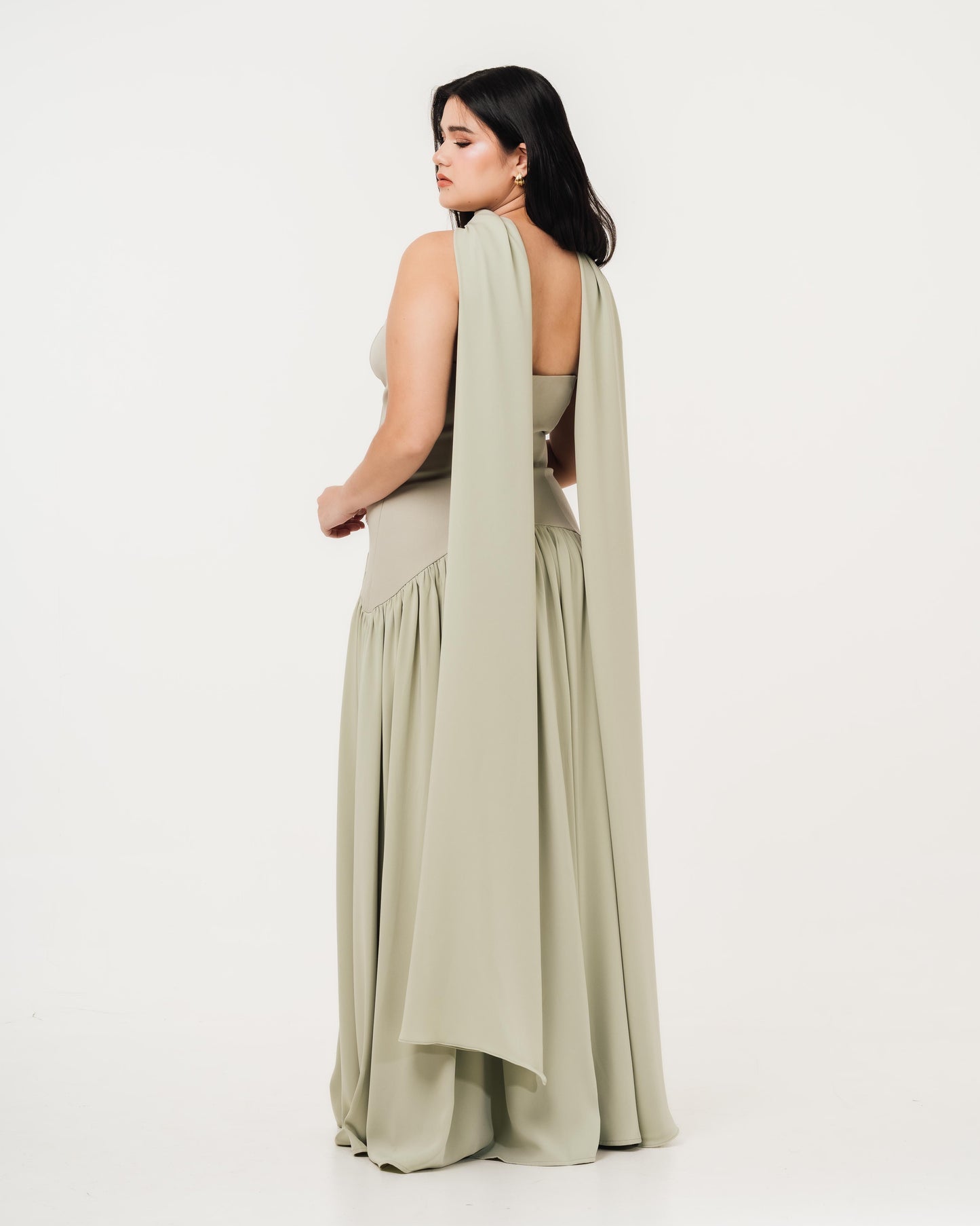 Isabella Flowy Tube Top Dress with Detachable Shawl Fleur Elize Isabella Flowy Tube Top Dress with Detachable Shawl Fleur Elize
