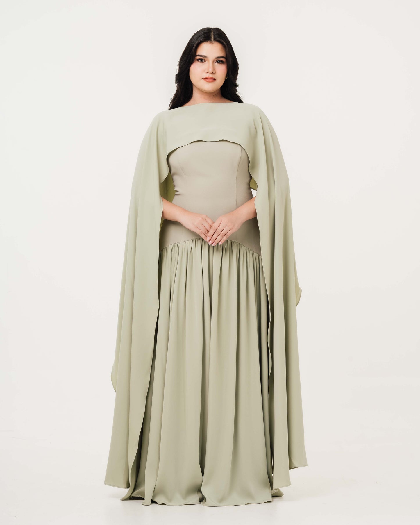 Isabella Flowy Tube Top Dress with Detachable Shawl Fleur Elize Isabella Flowy Tube Top Dress with Detachable Shawl Fleur Elize