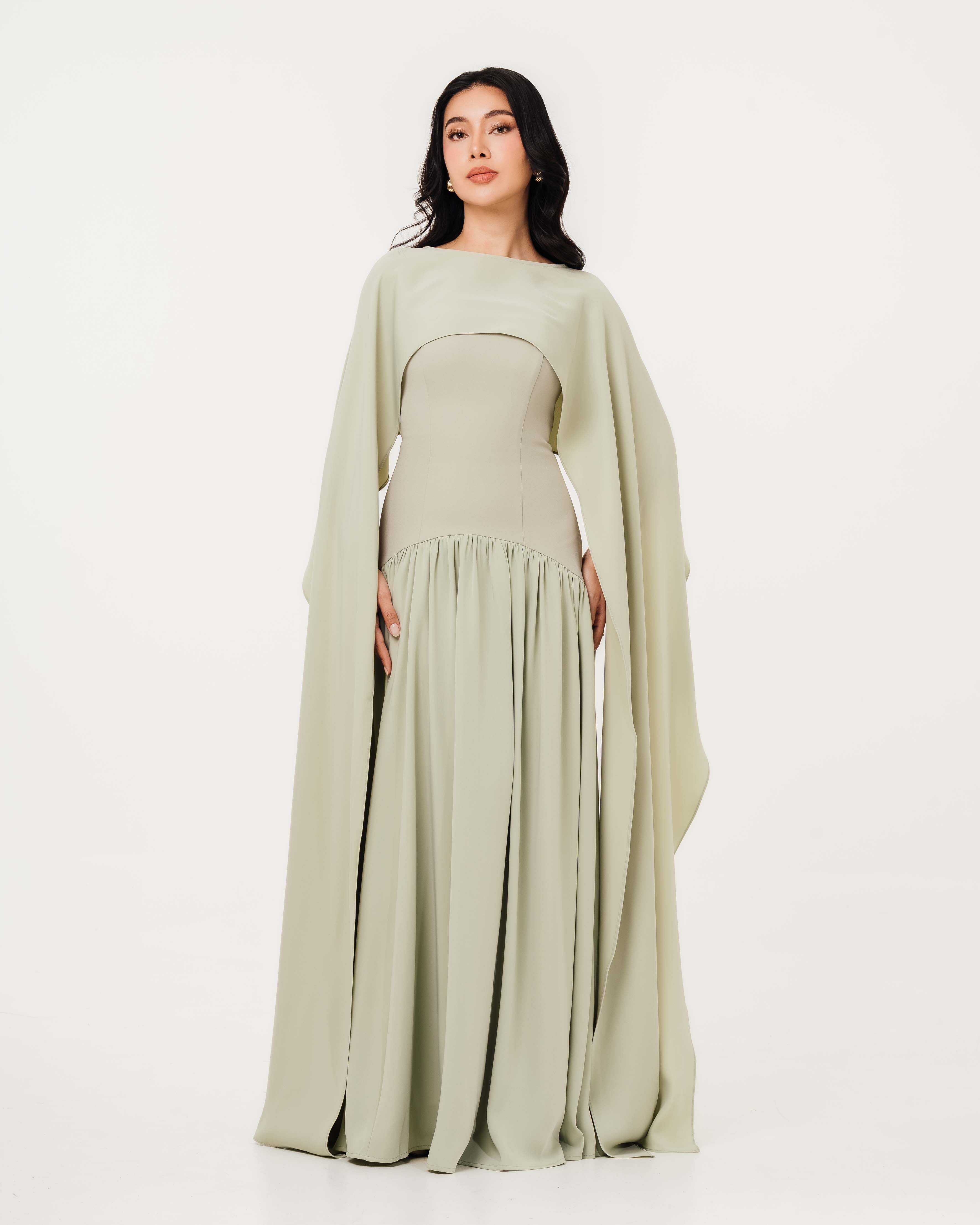 Isabella Flowy Tube Top Dress with Detachable Shawl – Fleur Elize