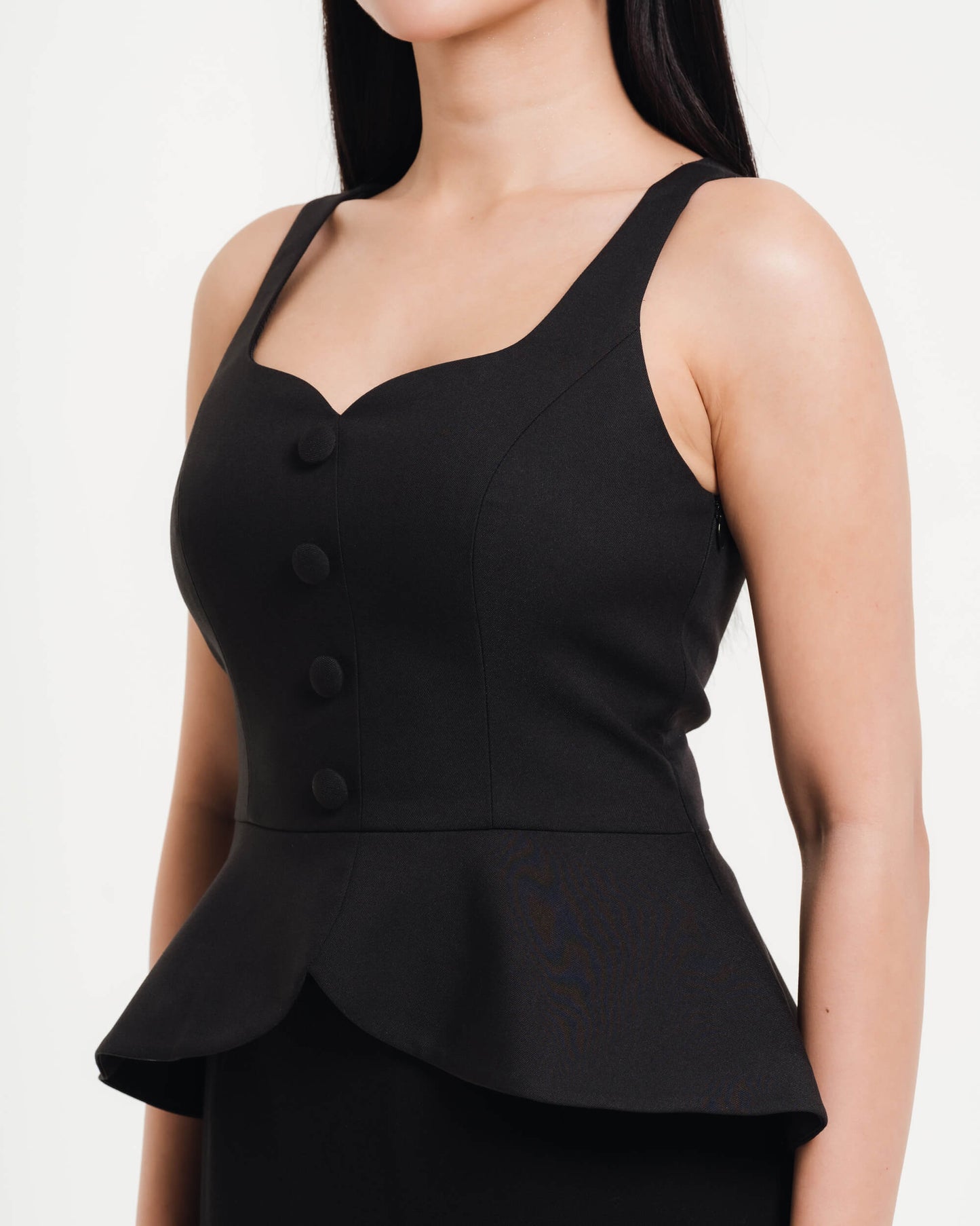 Black Peplum Top