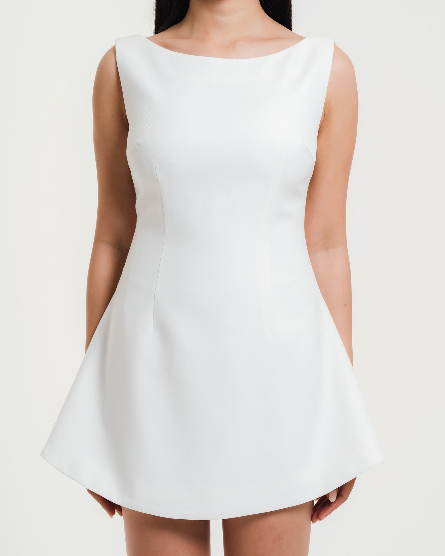Elisa Boat Neck Mini Dress Fleur Elize Elisa Boat Neck Mini Dress Fleur Elize