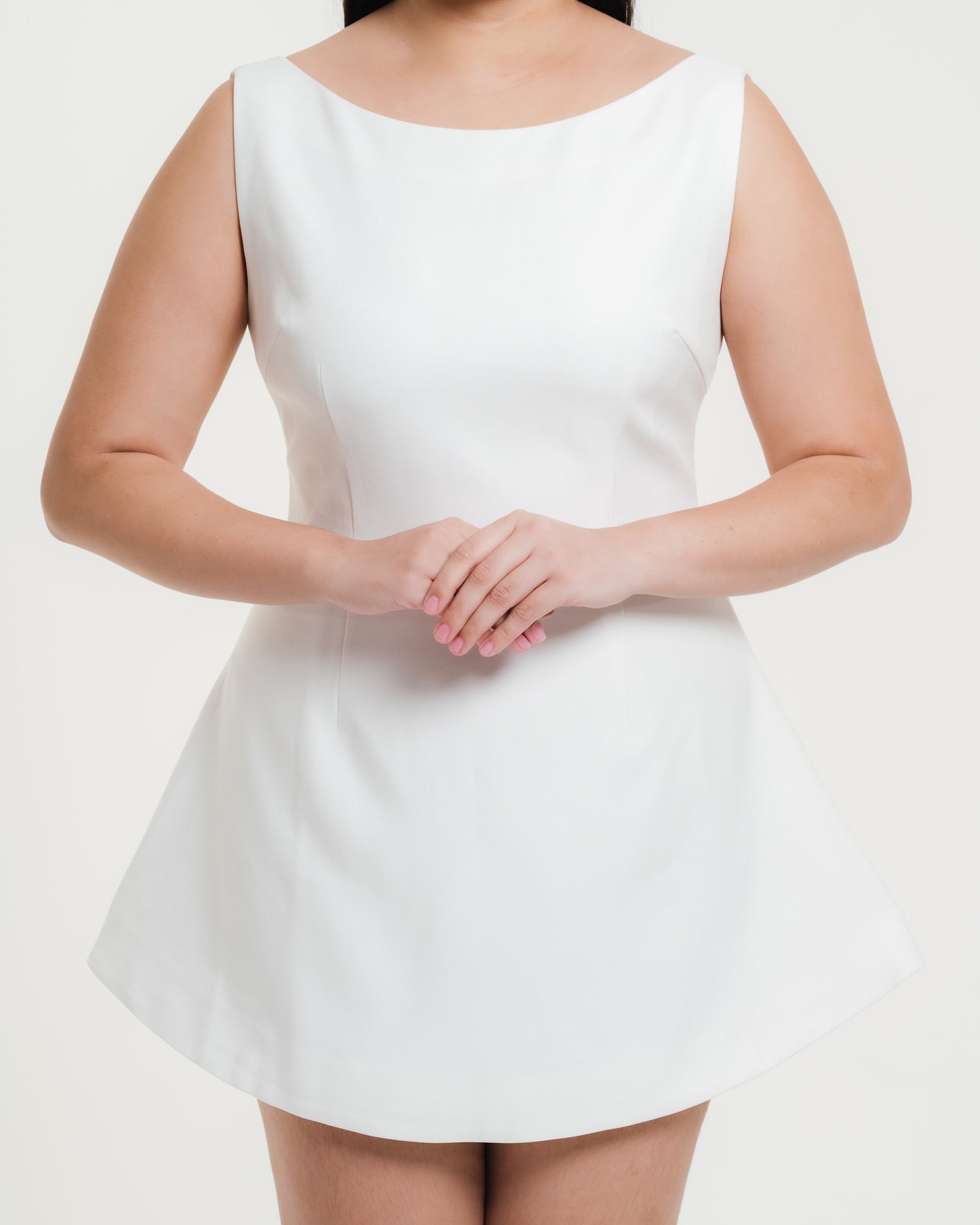 Elisa Boat Neck Mini Dress Fleur Elize Elisa Boat Neck Mini Dress Fleur Elize